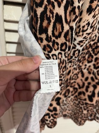 Kimono Rebeca Animal Print Leopardo Mujer S M