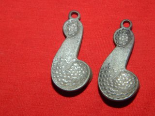Pendientes Plata Ibero Romanos Esmaltes Verdes