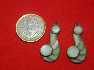 Pendientes Plata Ibero Romanos Esmaltes Verdes