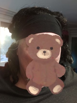 Peluca rizada negra disfraz