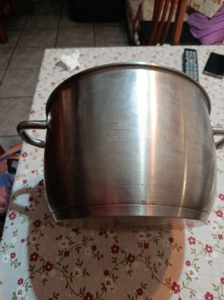 Olla grande acero inoxidable vitrocerámica