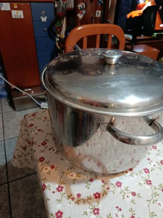 Olla grande acero inoxidable vitrocerámica