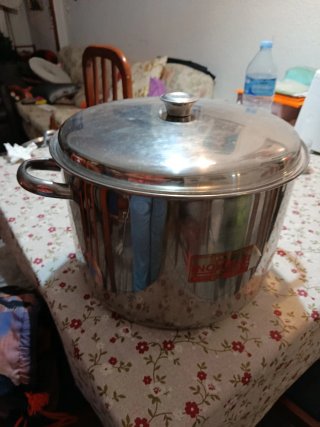 Olla grande acero inoxidable vitrocerámica