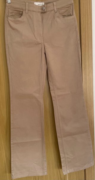 Pantalón Mango Beige Talla 38
