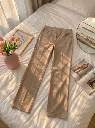 Pantalón Mango Beige Talla 38