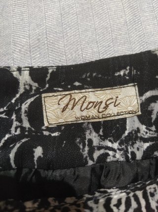 Vestido negro estampado