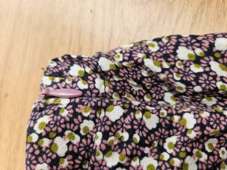 Minifalda estampada floral morada