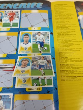 Álbum Liga BBVA 2009-10 Cromos Fútbol