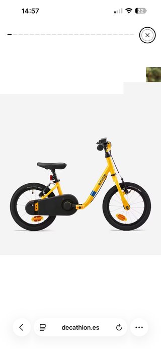 Bici BTWIN 14” 2en1 DISCOVER 500