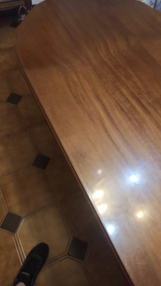 Mesa comedor roble macizo artesana.
