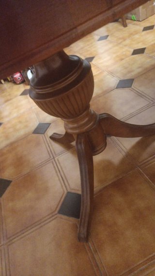Mesa comedor roble macizo artesana.