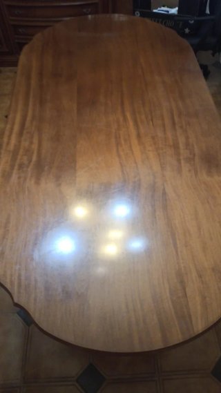 Mesa comedor roble macizo artesana.