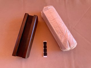 Soportes madera para espejo de suelo