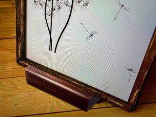 Soportes madera para espejo de suelo