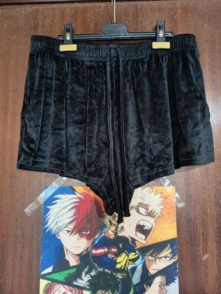 Pijama Negro Terciopelo Talla XL
