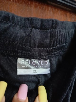 Pijama Negro Terciopelo Talla XL