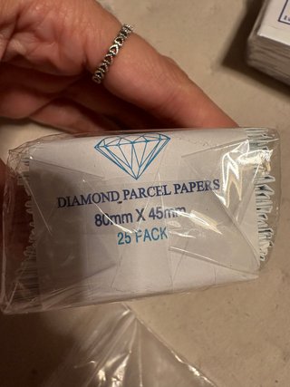 50 Papeles de Embalaje Diamond White/Blue