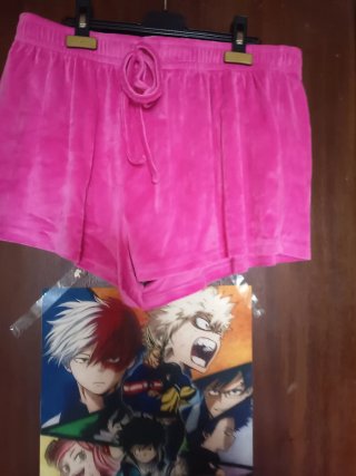 Pijama terciopelo rosa XL
