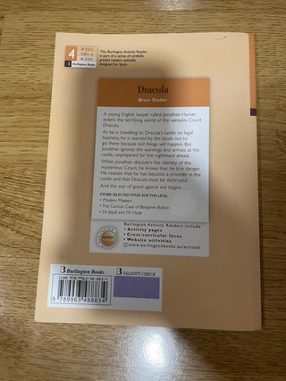 Libro de lectura inglés, drácula