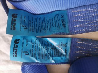 Cinchas de carraca azules 5.5M (2 unidades)