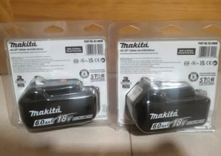 2 Baterias 18V 6Ah para Makita LXT Tipo BL1860B