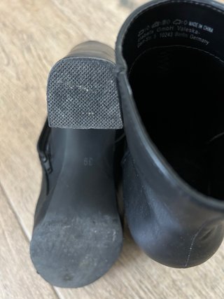 Botines tacón negros
