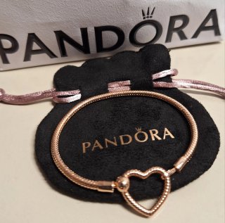 Pulsera Pandora Corazón Rosa