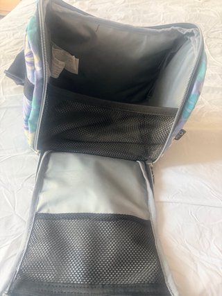 Mochila escolar Totto con ruedas y estampado flora