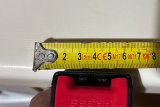 Cinturón de seguridad trasero hembra  32cm