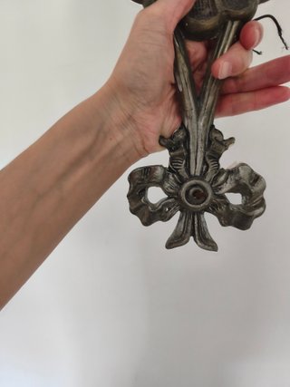 Lámpara de pared vintage metal dorada