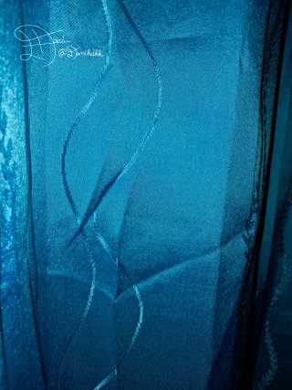2 Curtains | Light Blue | 2.45m Lenght/1.37m Width