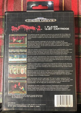 Splatterhouse 2 Sega Mega Drive - Horror