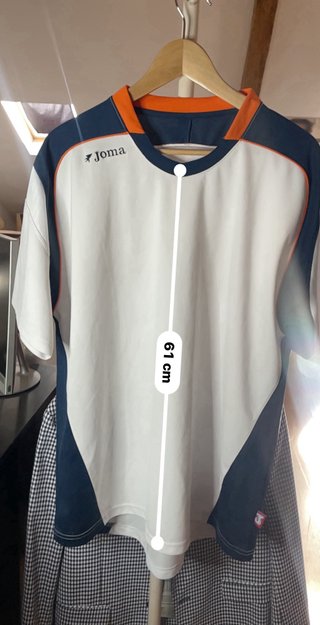 Camiseta Joma azul y blanca