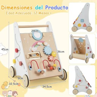 Andador de madera para bebé