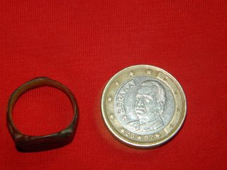 Anillo Ibero Romano con líneas incisas