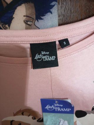 Camisón rosa de la dama y el Vagabundo Talla S