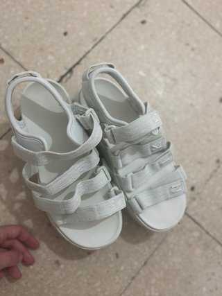 Sandalias Nike Plataforma Blancas Talla 38