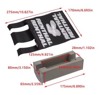 Protector manillar Motocross/Enduro Renthal -Negro