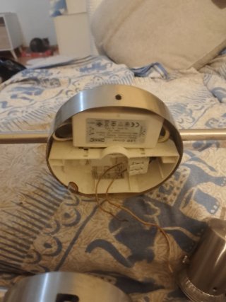2 Lámparas de Techo/Pared Metálicas