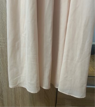 Vestido fiesta Tintoretto rosa nude /Plata