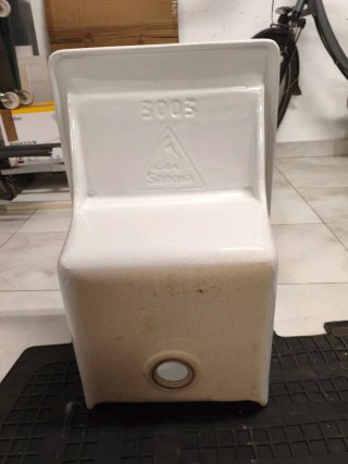 Lavadero de cerámica blanco
