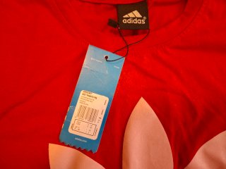 Camiseta Adidas Roja Crop Top