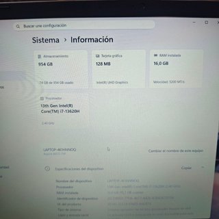 Acer Aspire 15 i7 13620H 16GB Nuevo