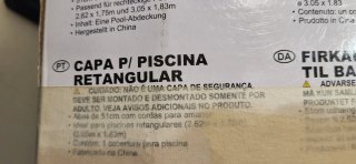 Tapa de piscina ovalada