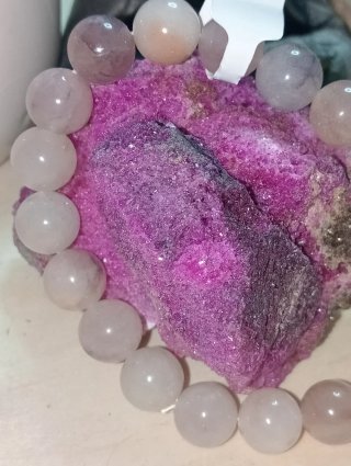 Pulsera Piedra Luna Melocotón