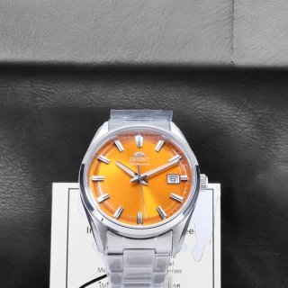 Orient Stretto Date 38mm Orange Sunset