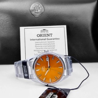 Orient Stretto Date 38mm Orange Sunset