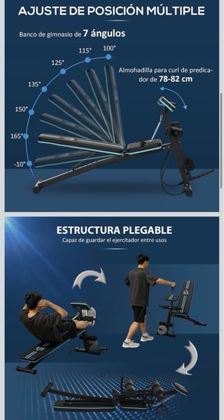 Banco de musculación Homcom