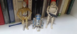 Figuras Star Wars C-3PO, R2-D2 y Stormtrooper