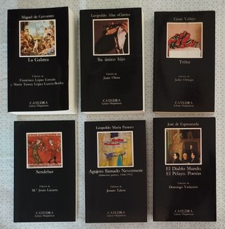 10€ x libro. Cátedra. Letras Hispánicas